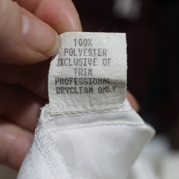 Sue Wong White Midi Pencil Skirt LG Slip Skirt White Wrinke Crinkle Vintage - Picture 15 of 16